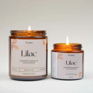 Lilac Glass Jar Candles
