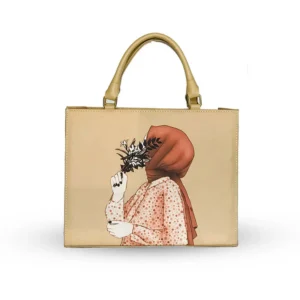 Hijab Girl Black Canvas Tote Bag