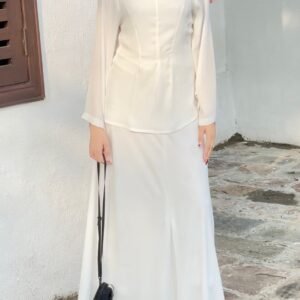 Ethereal Ivory Skirt and Top Set